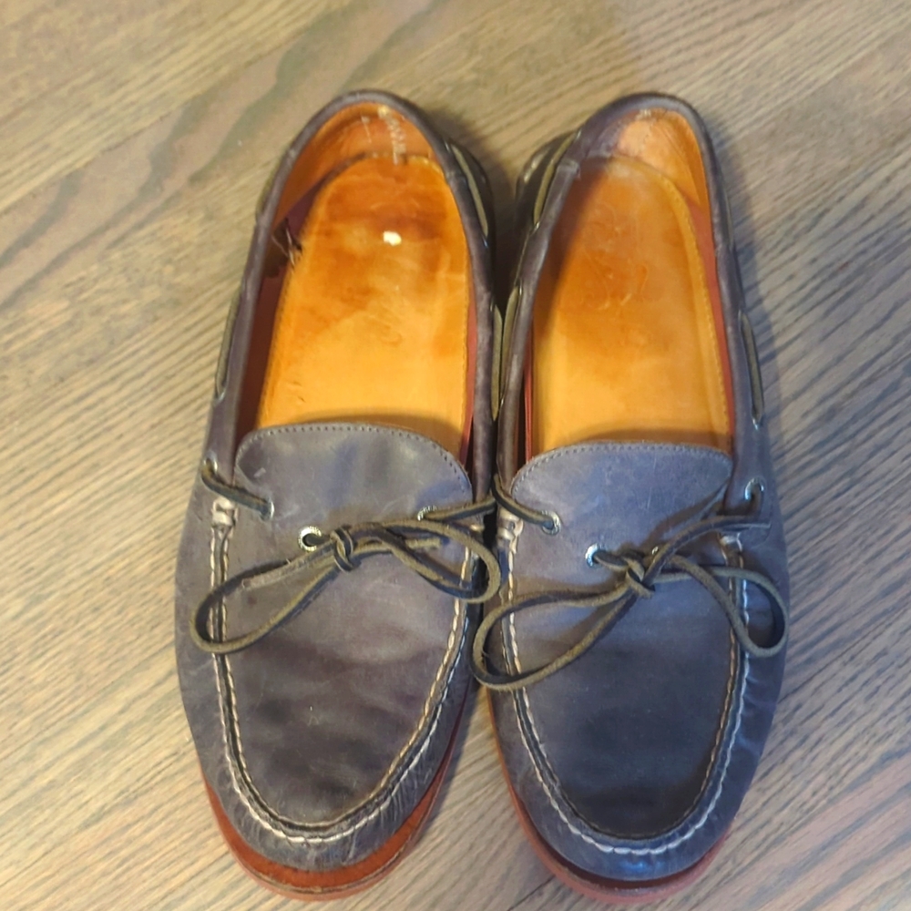 Sperry all leather top siders